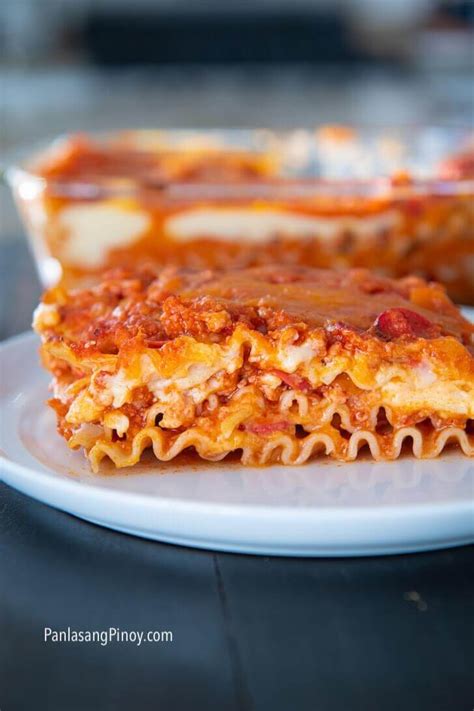 lasagna cotabato|No Bake Lasagna Pinoy Style .